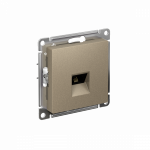 Розетка 1гн ТФ RJ11 с/у шампань механизм AtlasDesign Systeme Electric (1/10)