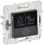 SKANDY Кнопка звонка с инд. отел. 10А SK-V17T титан IEK SKANDY Кнопка звонка с инд. отел. 10А SK-V17T титан IEK