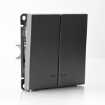 Выключатель 2кл с подсв с/у сталь механизм быстрозажим ArtGallery Systeme Electric (1/20)