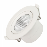 Светильник LTD-POLAR-TURN-R105-10W Warm3000 (WH, 36 deg, 230V) (Arlight, IP20 Пластик, 3 года)