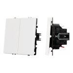 ARL NOBE Выключатель проходной 2 кл софт-тач белый кварц SWT-MKP2-SFPL-WH (250V, 10A) (Arlight, -) ARL NOBE Выключатель проходной 2 кл софт-тач белый кварц SWT-MKP2-SFPL-WH (250V, 10A) (Arlight, -)