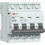 Авт. выкл. 4P 16А (D) 6кА ВА 47-63N EKF PROxima