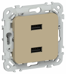 FLITE Роз. USB AA 2,1А РЮ-2-ФлХ хак. IEK FLITE Роз. USB AA 2,1А РЮ-2-ФлХ хак. IEK