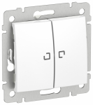 IEKVALENA Выкл. 2кл. подсв. сх5L 10АХ б/к 6942901 бел. IEK