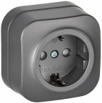 GLORY Роз. с з/к/ш о/у 16А РСш20-3-ХСм сталь м. IEK