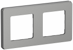 Рамка 2гн 6739421 алюм. INSPIRIA IEK Рамка 2гн 6739421 алюм. INSPIRIA IEK