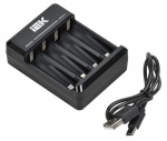 Устройство зарядное NiMH/CD 2-4 AA/AAA 200мА LED IEK Устройство зарядное NiMH/CD 2-4 AA/AAA 200мА LED IEK