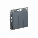 Выключатель 3кл с/у грифель механизм AtlasDesign Systeme Electric (1/10/60)