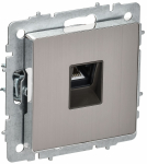 BRITE Роз. комп. RJ45 кат.6 РК11-БрГН мет х/н IEK BRITE Роз. комп. RJ45 кат.6 РК11-БрГН мет х/н IEK