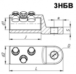 Наконечник болтовой 3НБВ-5-100 500/630 ЗЭТАРУС (1)