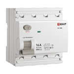 Выключатель дифференциального тока ВД-100N 4P 16А 10мА AC эл-мех 6кА PROXIMA EKF