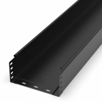 Лоток неперфорированный Стандарт 200х100х3000 (0,8 мм) RAL 9005 (6 м/уп) Промрукав