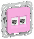 FLITE Роз 2я RJ45/RJ11 кат.5Е/3 UTP РКТ5е/3-2-0-ФлПр пур IEK FLITE Роз 2я RJ45/RJ11 кат.5Е/3 UTP РКТ5е/3-2-0-ФлПр пур IEK