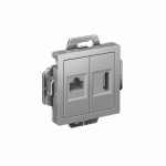 Розетка 2гн HDMI+RJ45 с/у алюминий AtlasDesign Systeme Electric (1) Розетка 2гн HDMI+RJ45 с/у алюминий AtlasDesign Systeme Electric (1)