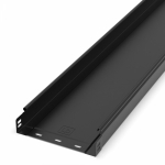 Лоток неперфорированный Стандарт 200х50х3000 (0,8 мм) RAL 9005 (12 м/уп) Промрукав