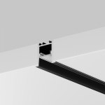 Алюминиевый профиль встраиваемый скрытого монтажа 22x22 (Черный, 2 м), ALM-2222-B-2M Алюминиевый профиль встраиваемый скрытого монтажа 22x22 (Черный, 2 м), ALM-2222-B-2M