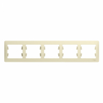 Рамка 5гн крем Glossa Systeme Electric  (1/5/30)