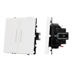 Механизм выключателя двухклавишный проходной LED SWT-NOBE-MKP2-SFPL-L-WH (230V, 10A) (Arlight, Белый кварц) Механизм выключателя двухклавишный проходной LED SWT-NOBE-MKP2-SFPL-L-WH (230V, 10A) (Arlight, Белый кварц)