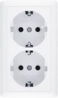 Розетка 2гн с З/К о/у белый 16А IP20 Хит Systeme Electric  (1/84)