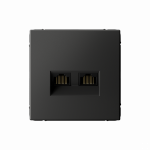 ARTGALLERY РОЗЕТКА двойная компьютерная RJ45+RJ45, кат. 5е, механизм, БАЗАЛЬТ ARTGALLERY РОЗЕТКА двойная компьютерная RJ45+RJ45, кат. 5е, механизм, БАЗАЛЬТ