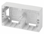 12-6102-01  ЭРА Коробка наклад. монтажа 2 поста, Эра12, белый