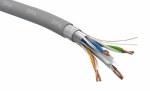 Кабель витая пара ЭРА F-4-PVC-6 F/UTP 4x2x23 AWG Cat 6 CU PVC 305 метров