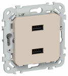 FLITE Роз. USB AA 2,1А РЮ-2-ФлЛ льн. IEK FLITE Роз. USB AA 2,1А РЮ-2-ФлЛ льн. IEK