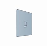 Systeme Infinity, Розетка информационная С/У RJ-45 кат.5e, Стальное небо Systeme Infinity, Розетка информационная С/У RJ-45 кат.5e, Стальное небо