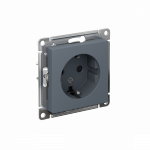 Розетка 1гн с З/К шторки с/у грифель механизм 16А AtlasDesign Systeme Electric  (1/20)
