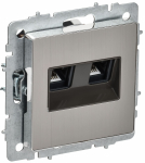 BRITE Роз. комп. 2-ая RJ45 кат.6 РК11-2-БрГН мет х/н IEK BRITE Роз. комп. 2-ая RJ45 кат.6 РК11-2-БрГН мет х/н IEK