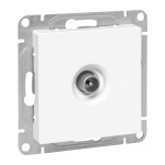 Механизм розетки TV, оконечная, белый Эпика EKF
