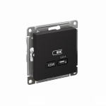 Розетка 1гн USB C с/у карбон механизм высокоскор.заряд. QC PD AtlasDesign Systeme Electric Розетка 1гн USB C с/у карбон механизм высокоскор.заряд. QC PD AtlasDesign Systeme Electric