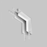 Коннектор угловой внутренний Exility встраиваемый под ГКЛ 12,5мм, белый Коннектор угловой внутренний Exility встраиваемый под ГКЛ 12,5мм, белый