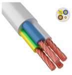 Провод ПВС 4х1,5 ГОСТ на катушке (50м), белый TDM
