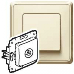 Коробка для накладного монтажа крем 36мм Cariva Legrand(1/10)