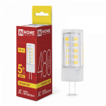 Лампа светодиодная LED-JC 5Вт 12В G4 3000К 480Лм IN HOME Лампа светодиодная LED-JC 5Вт 12В G4 3000К 480Лм IN HOME