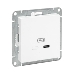 Розетка USB-С, быстрая, белый Эпика EKF