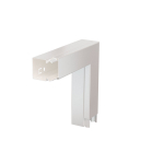 Угол плоский с крышкой кабельного канала LKM 40x40 мм, сталь белый Угол плоский с крышкой кабельного канала LKM 40x40 мм, сталь белый