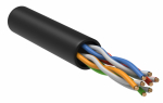 UTP 4PR 24AWG CAT5е информационный (0,51мм медь) solid черный (305м/бухта) OUTDOOR ITK  (1/1)