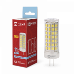 Лампа светодиодная LED-JCD 11Вт 230В G4 6500К 1050Лм IN HOME Лампа светодиодная LED-JCD 11Вт 230В G4 6500К 1050Лм IN HOME