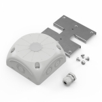 Коробка распределительная 60-0500-П-КВ для видеокамер двухкомпонентная безгалогенная (HF) серая 100х100х50 с пластиной и каб. вводом Промрукав Коробка распределительная 60-0500-П-КВ для видеокамер двухкомпонентная безгалогенная (HF) серая 100х100х50 с пластиной и каб. вводом Промрукав