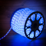 Дюралайт LED, эффект мерцания (2W) - синий, 36 LED/м, Ø13мм, Neon-Night (100)