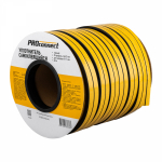 Уплотнитель самоклеящийся, черный, D-профиль 14x12мм, для зазоров 8-11мм, буxта 40м PROconnect