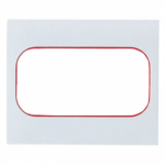 Рамка для розетки 2гн белый с линией цвета красный Стокгольм PROxima EKF (1/30/240)