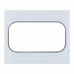Рамка для розетки 2гн белый с линией цвета черный Стокгольм PROxima EKF (1/30/240)