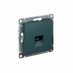 Розетка 1гн комп RJ45 с/у изумруд механизм кат.6А AtlasDesign Systeme Electric