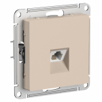 Розетка 1гн ТФ RJ11 с/у песочный механизм AtlasDesign Systeme Electric (1/10)