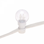 Гирлянда "LED Galaxy Bulb String" 10м, белый каучук, 30 ламп*6 LED Белые IP54 Neon-Night (1/1/5)