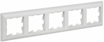 BRITE Рамка 5-мест. РУ-5-БрАБ а/б/бел. IEK BRITE Рамка 5-мест. РУ-5-БрАБ а/б/бел. IEK