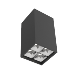 Светодиодный светильник VARTON DL-Box Reflect Multi 2x2 накладной 10 Вт 4000 К 80х80х150 мм RAL9005 черный муар 24° DALI